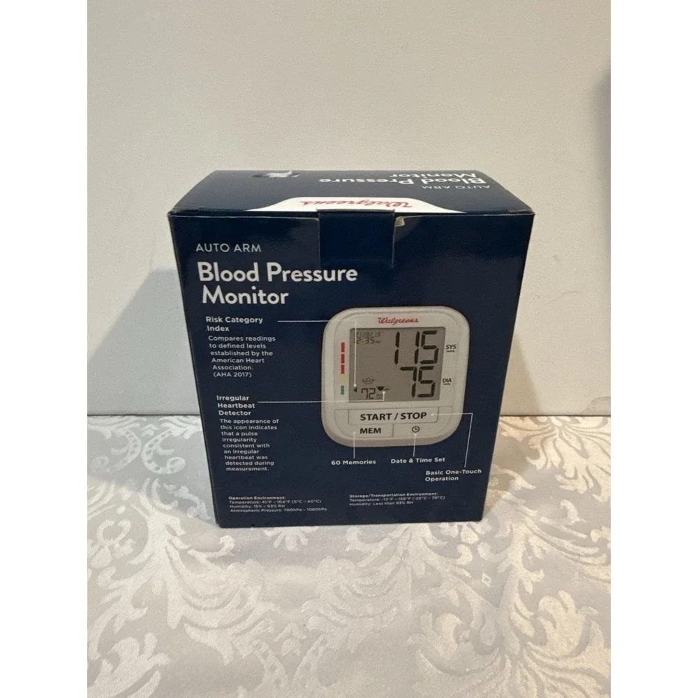 Walgreens Auto Arm Blood Pressure Monitor- 5+ Features